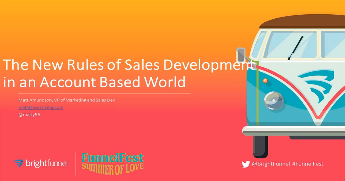 The New Rules of Sales Development in an Account-Based World