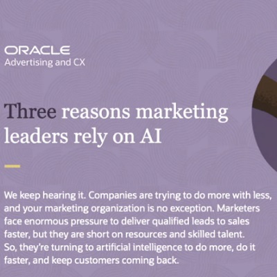 Marketing leaders rely on AI